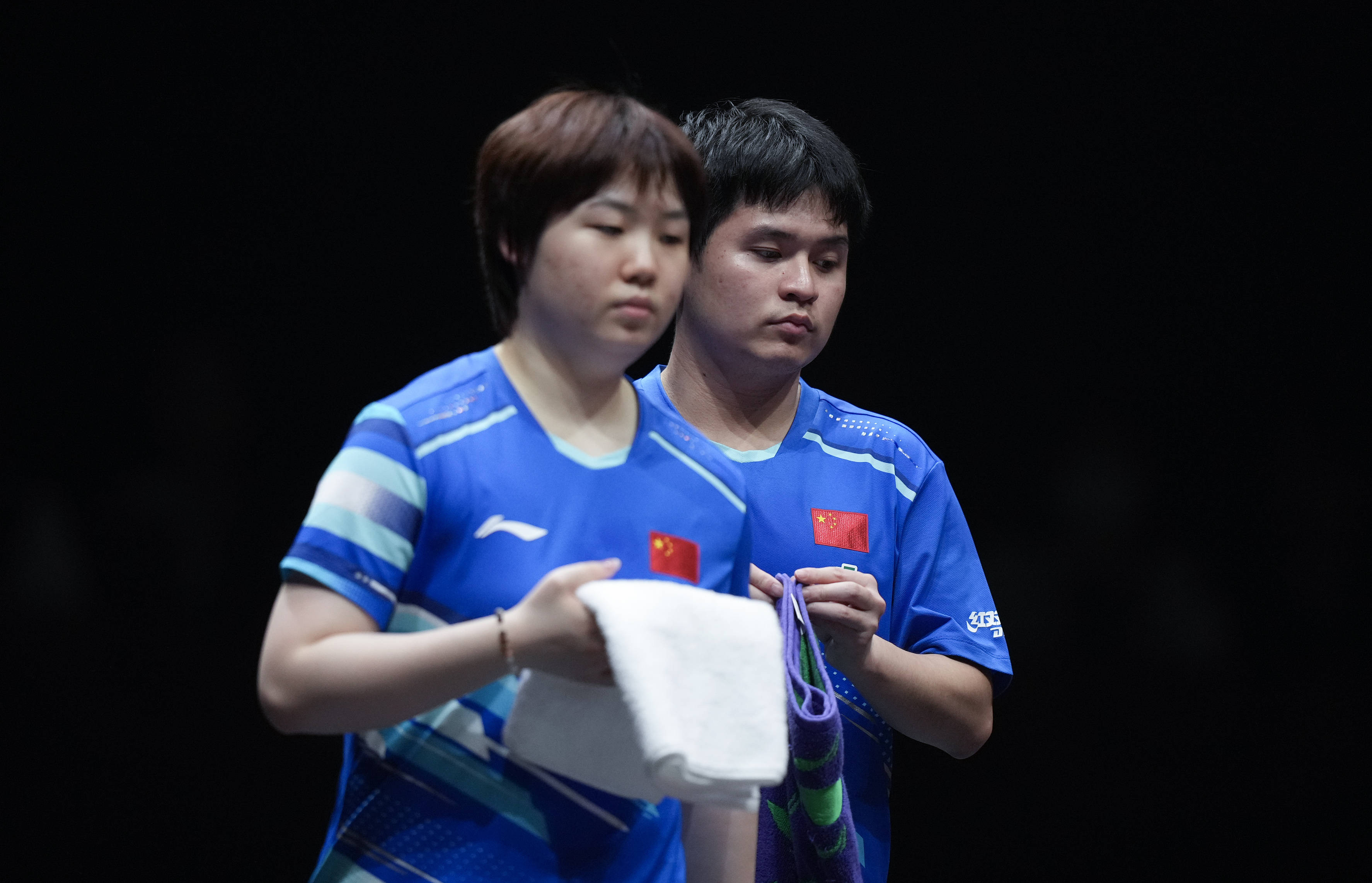 （体育）乒乓球——WTT香港总决赛：林诗栋/蒯曼无缘混双决赛